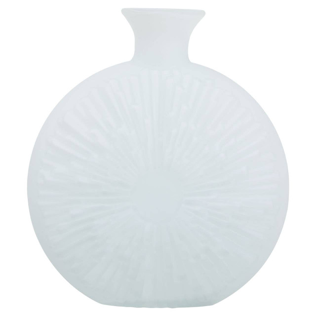 premier housewares Hadia Matte White Glass Vase