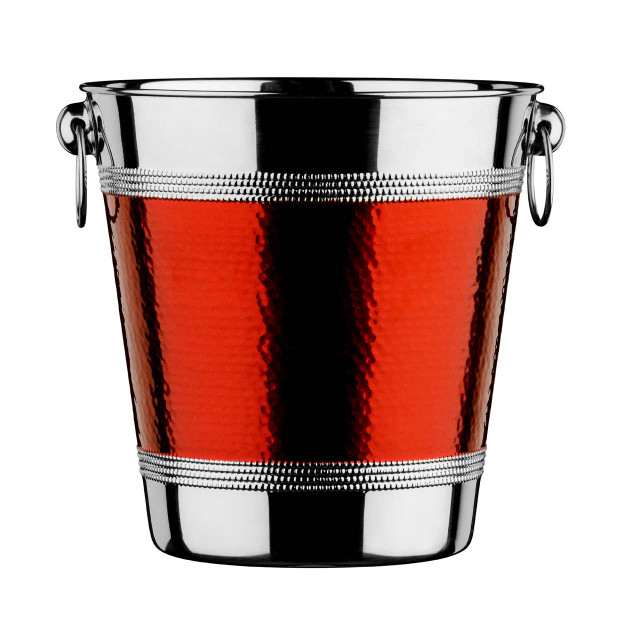 Premier Housewares Hammered Red Band Wine Bucket