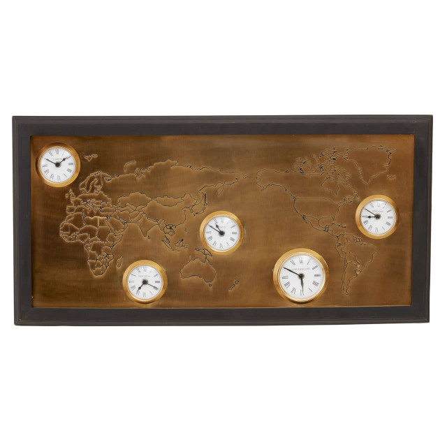 premier housewares Hampstead Map Clock