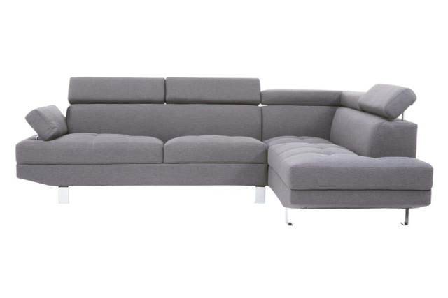 Premier Housewares Hanover Grey Linen Corner Sofa