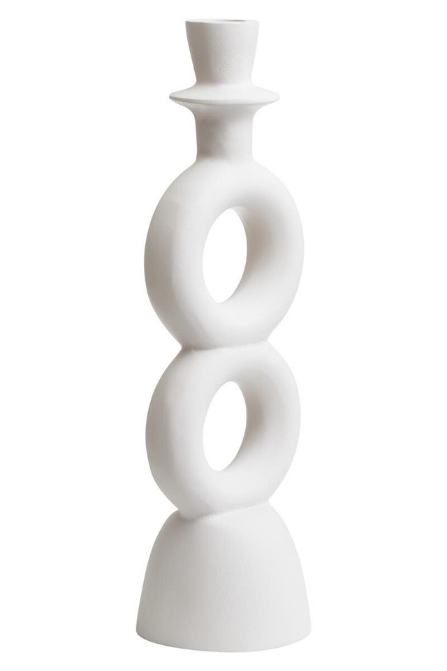 Premier Housewares Hapax Large Cream Candle Holder