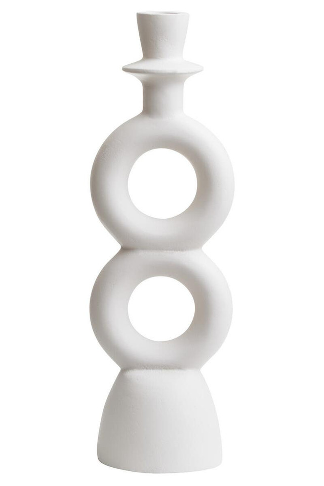 Premier Housewares Hapax Large Cream Candle Holder