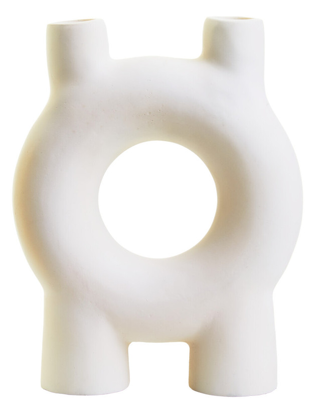 Premier Housewares Hapax Small Cream Candle Holder