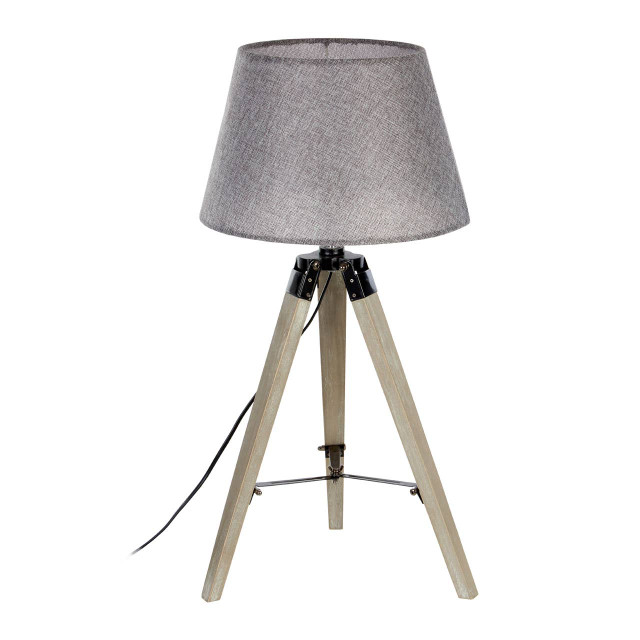 Premier Housewares Harper Grey Tripod Table Lamp