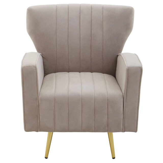 Premier Housewares Hayley Mink Velvet Armchair