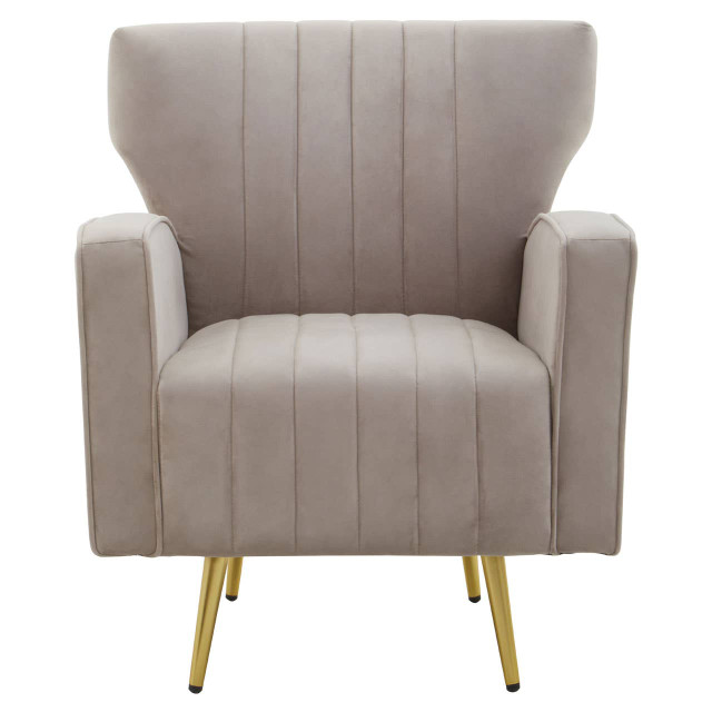 premier housewares Hayley Mink Velvet Armchair