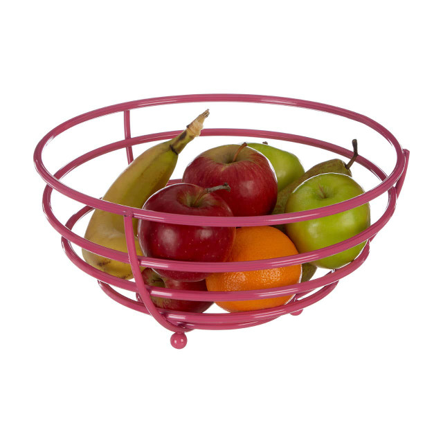 Premier Housewares Helix Hot Pink Fruit Basket