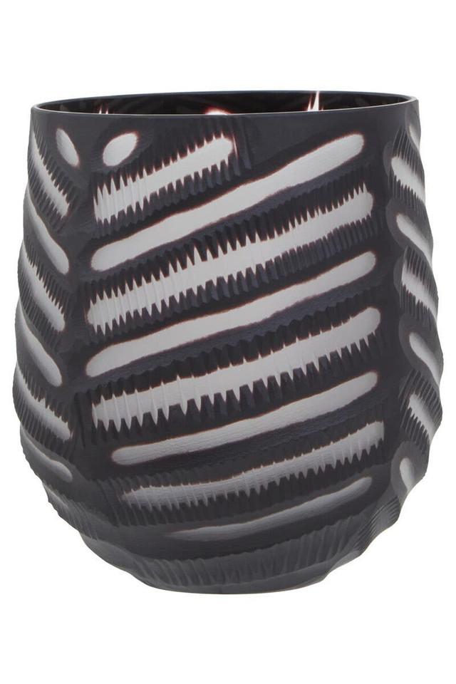 premier housewares Hessa Small Chevron Cut Vase