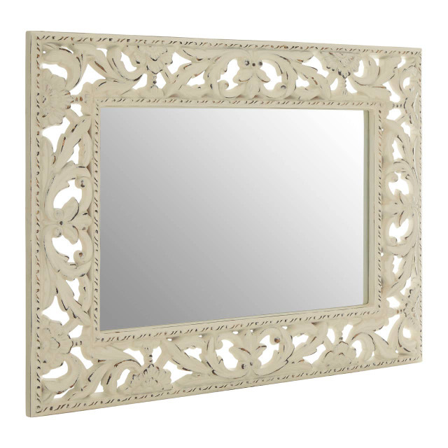 Premier Housewares Hilda Cream Wall Mirror