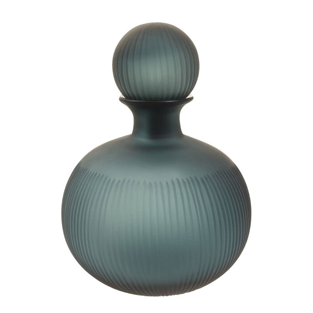 Premier Housewares Hira Small Blue Bottle Vase