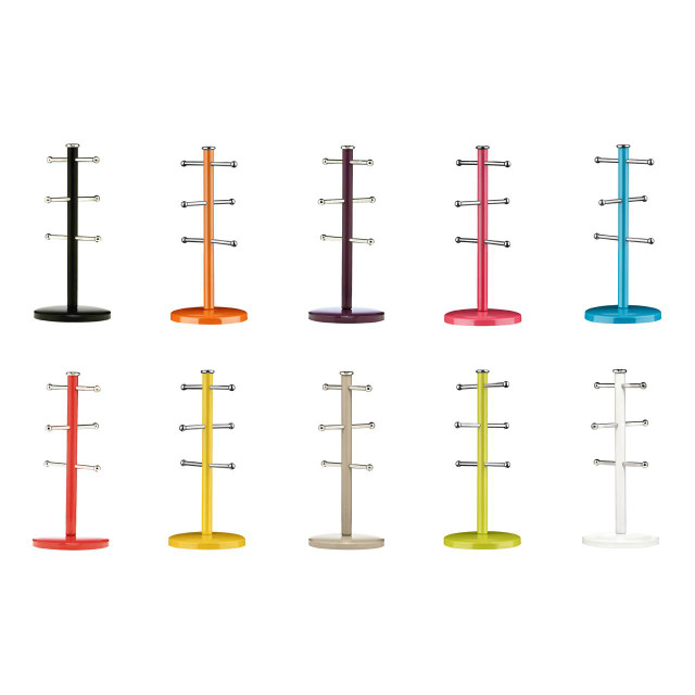 Premier Housewares Hirano Hot Pink Metal Mug Tree