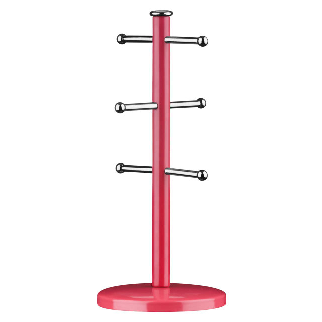 premier housewares Hirano Hot Pink Metal Mug Tree