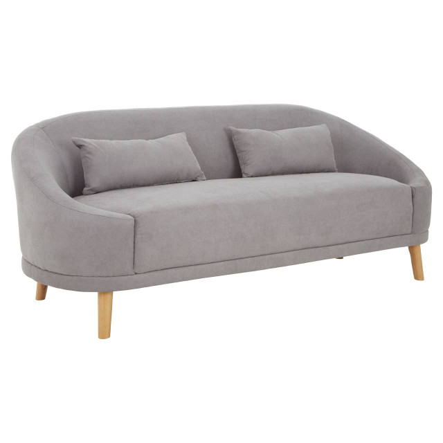 Premier Housewares Holland Grey Linen Sofa