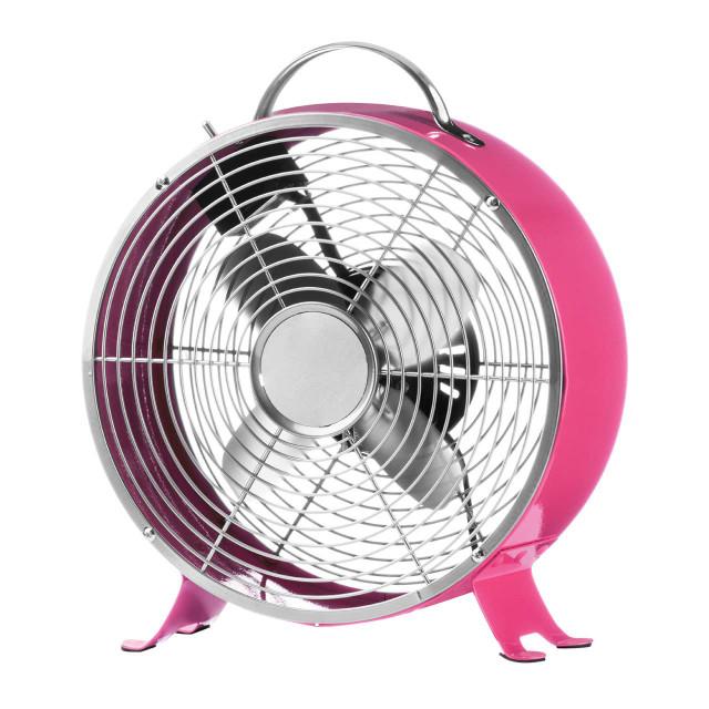 Premier Housewares Hot Pink Retro Desk Fan