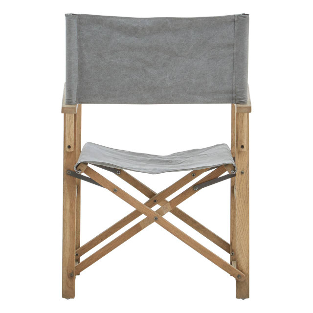 premier housewares Hugh Grey linen Directors Chair