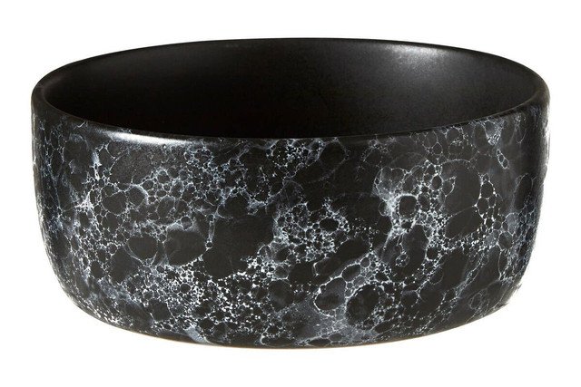 Premier Housewares Hygge Black Faux Marble Bowl