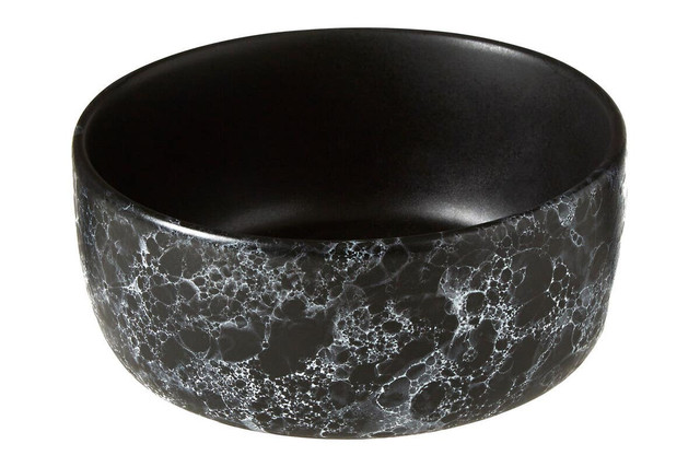 premier housewares Hygge Black Faux Marble Bowl