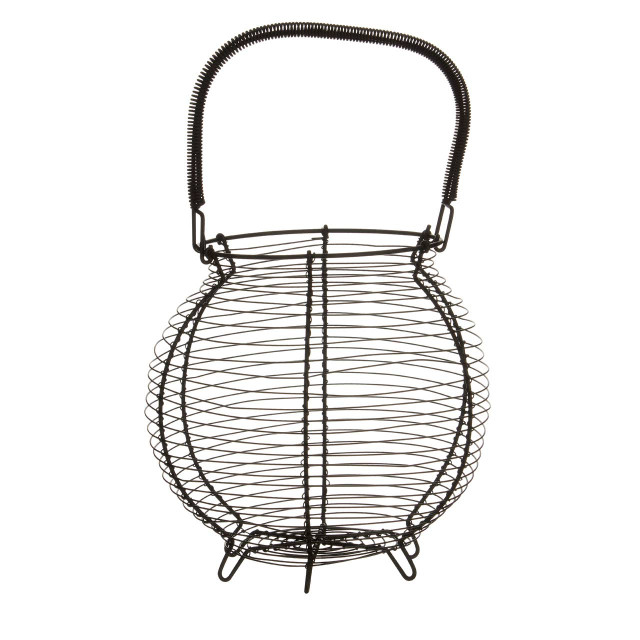 Premier Housewares Hygge Matte Black Egg Basket