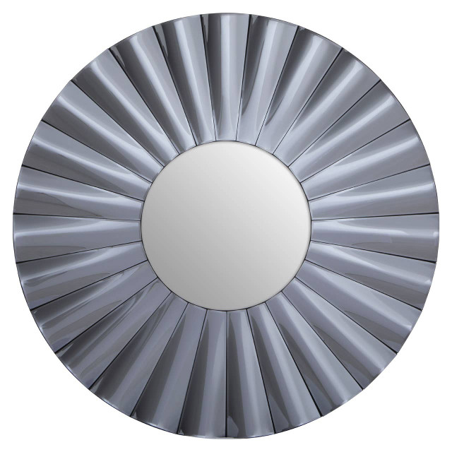 premier housewares Jade Round Grey Wall Mirror