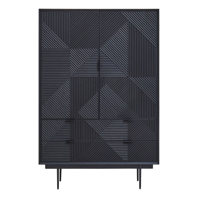 premier housewares Jakara Black Finish Cabinet