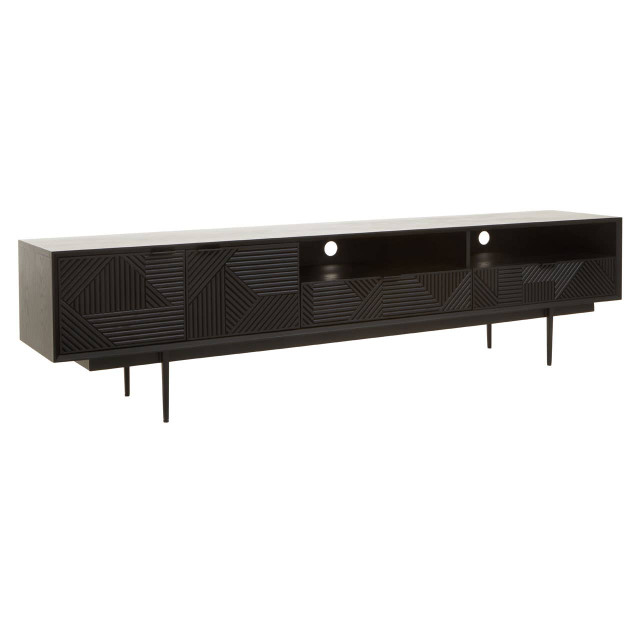 Premier Housewares Jakara Black Finish Media Unit