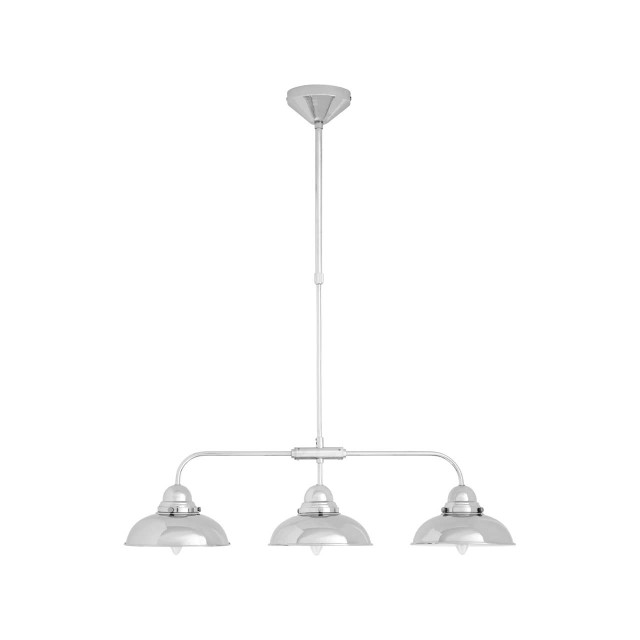 Premier Housewares Jasper 3 Pendant Chrome Light