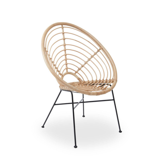 premier housewares Java Natural Rattan Round Chair