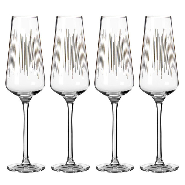 premier housewares Jazz Champagne Glasses Set of 4