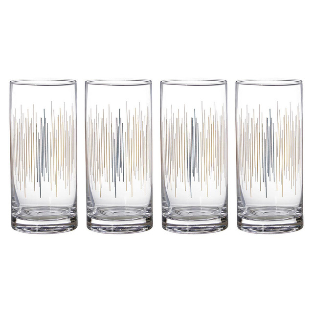 premier housewares Jazz Highball Glasses Set of 4
