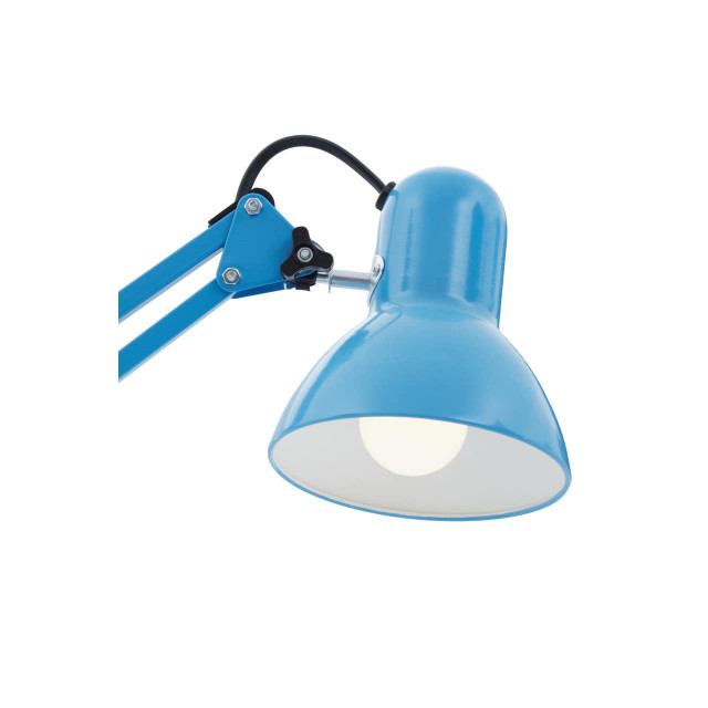 Premier Housewares Jenna Blue Metal Desk Lamp