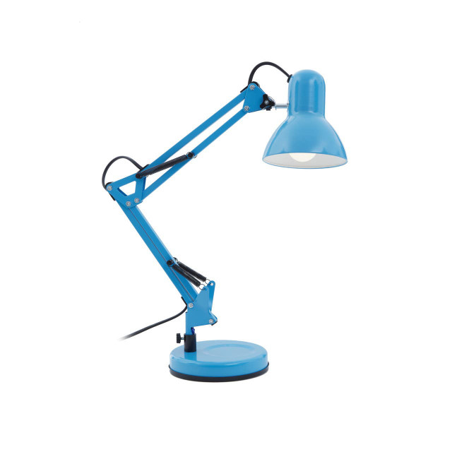 premier housewares Jenna Blue Metal Desk Lamp