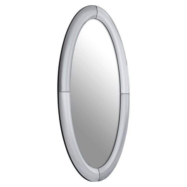 Premier Housewares Josie Silver Oval Wall Mirror
