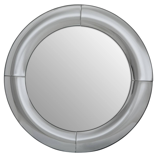 premier housewares Josie Silver Round Wall Mirror