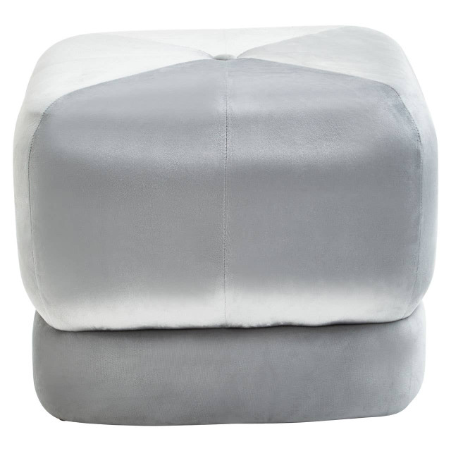 Premier Housewares Kaia Grey Velvet Stool