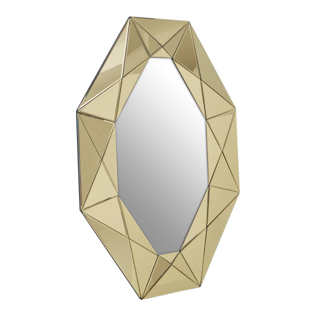Premier Housewares Kava Gold Frame Wall Mirror