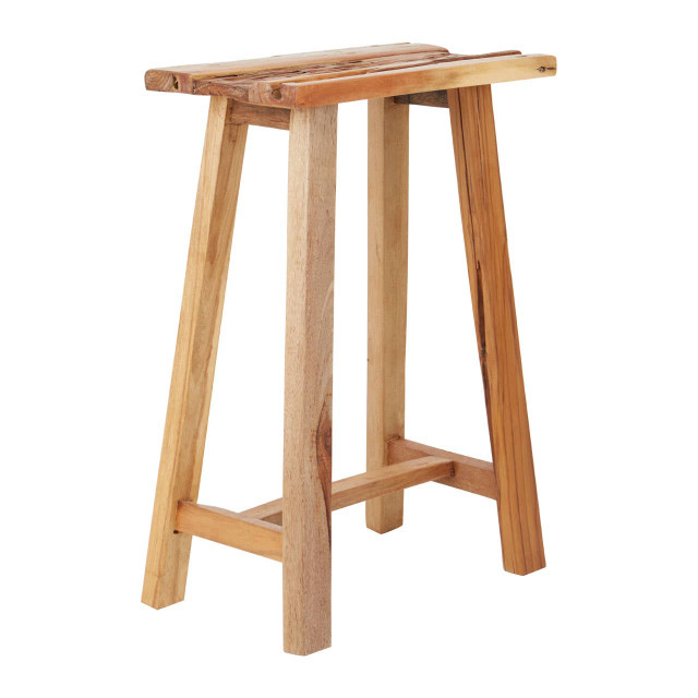 Premier Housewares Kendari Teak Wood Stool
