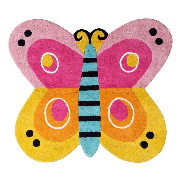Premier Housewares Kids Butterfly Rug