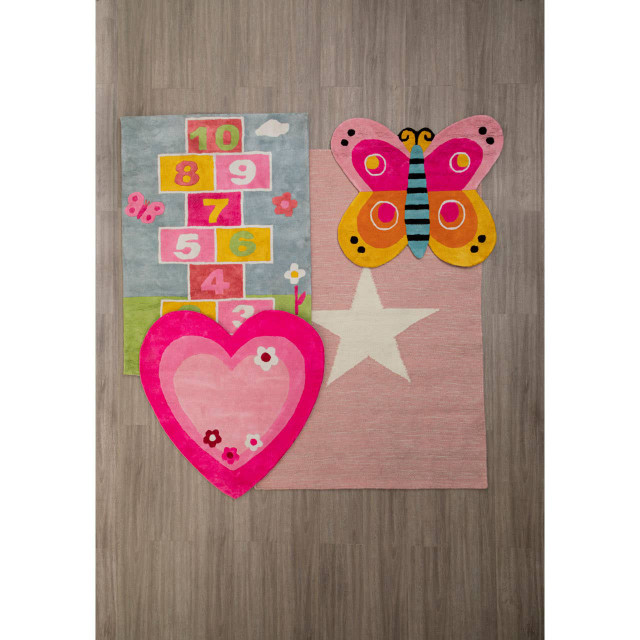 Premier Housewares Kids Butterfly Rug