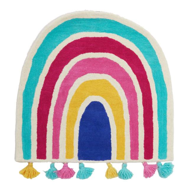 Premier Housewares Kids Rainbow Rug With Tassels