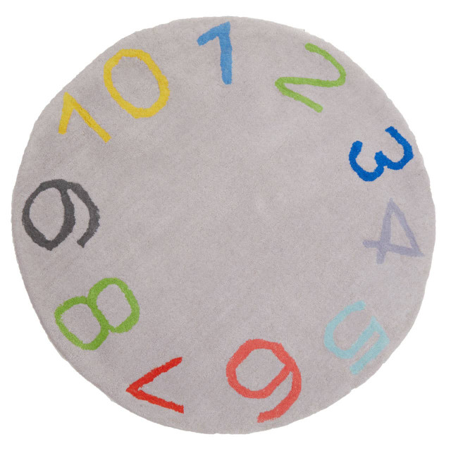 Premier Housewares Kids Round Number Rug