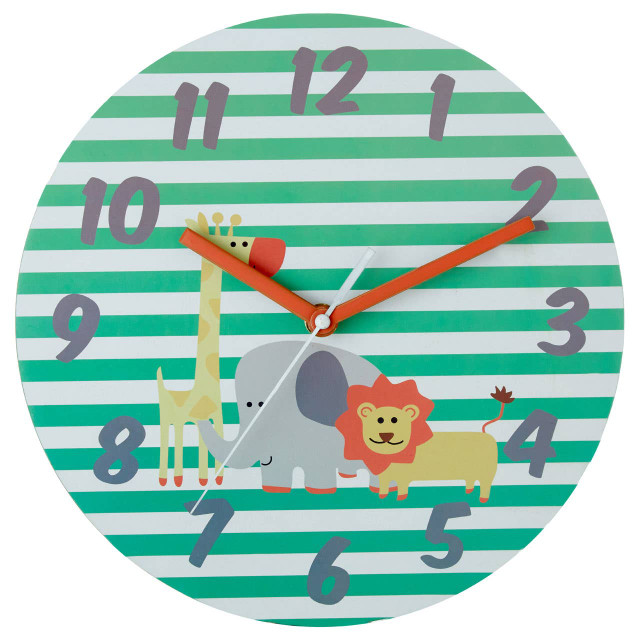 Premier Housewares Kids Safari Wall Clock