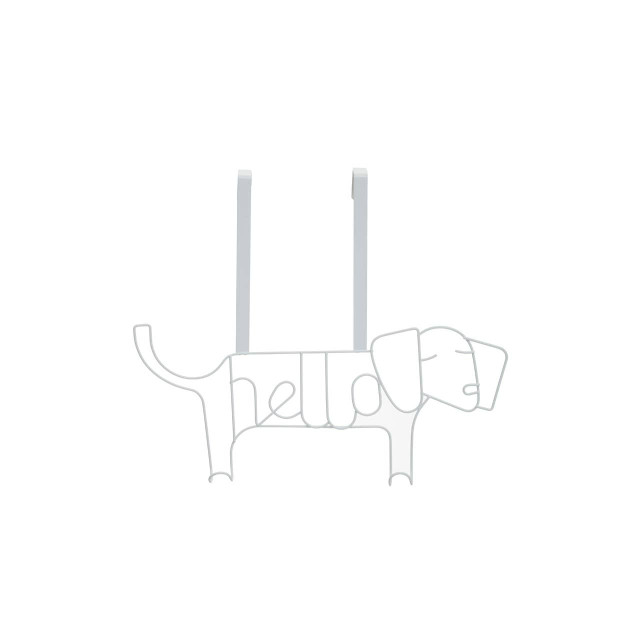 premier housewares Kirby White Sausage Dog Hanger