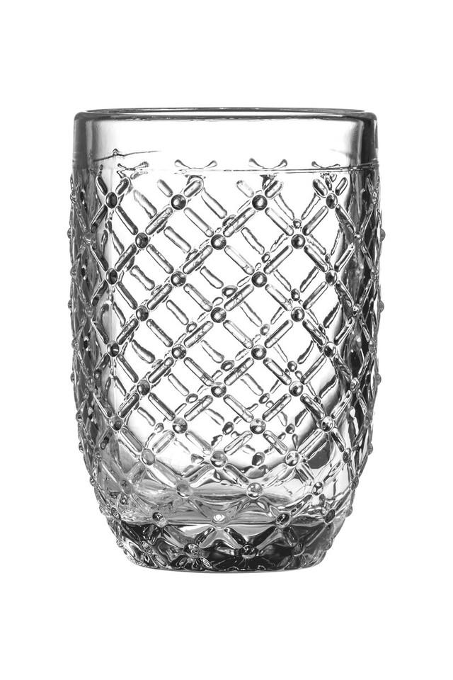 premier housewares Knit Hi Ball 410ml Clear Glass