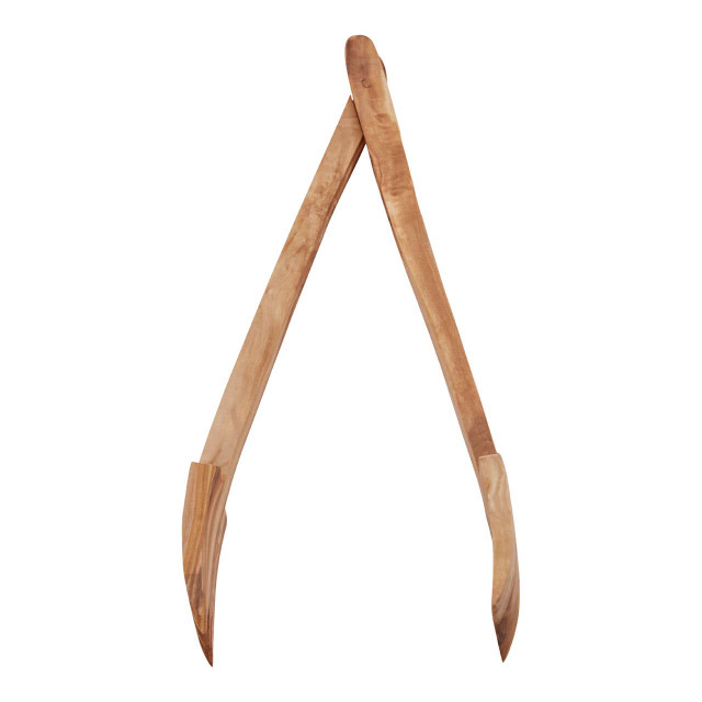 Premier Housewares Kora Olive Wood Serving Tongs