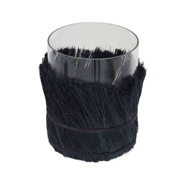 Premier Housewares Kuta Black Large Candle Holder