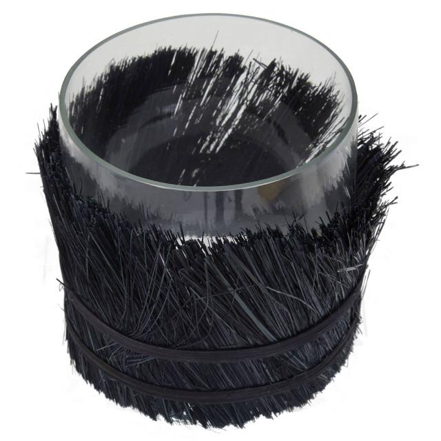 Premier Housewares Kuta Black Small Candle Holder