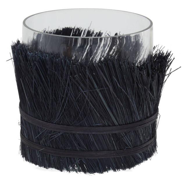 premier housewares Kuta Black Small Candle Holder