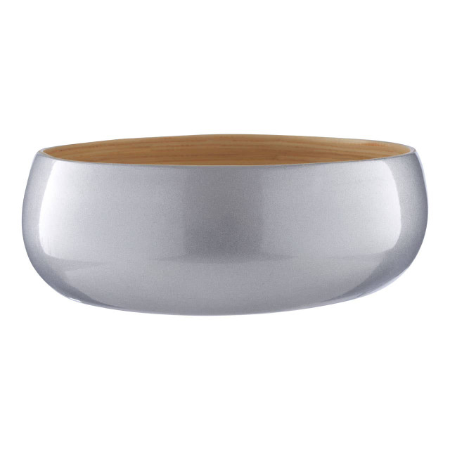 Premier Housewares Kyoto Medium Silver Bamboo Bowl