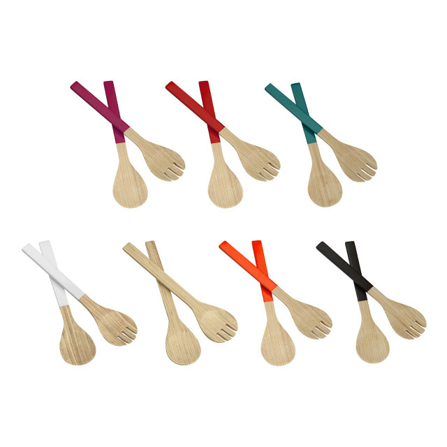 Premier Housewares Kyoto Raspberry Salad Servers