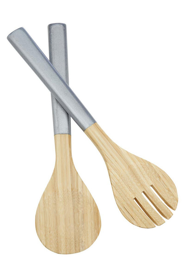 Premier Housewares Kyoto Silver Salad Servers